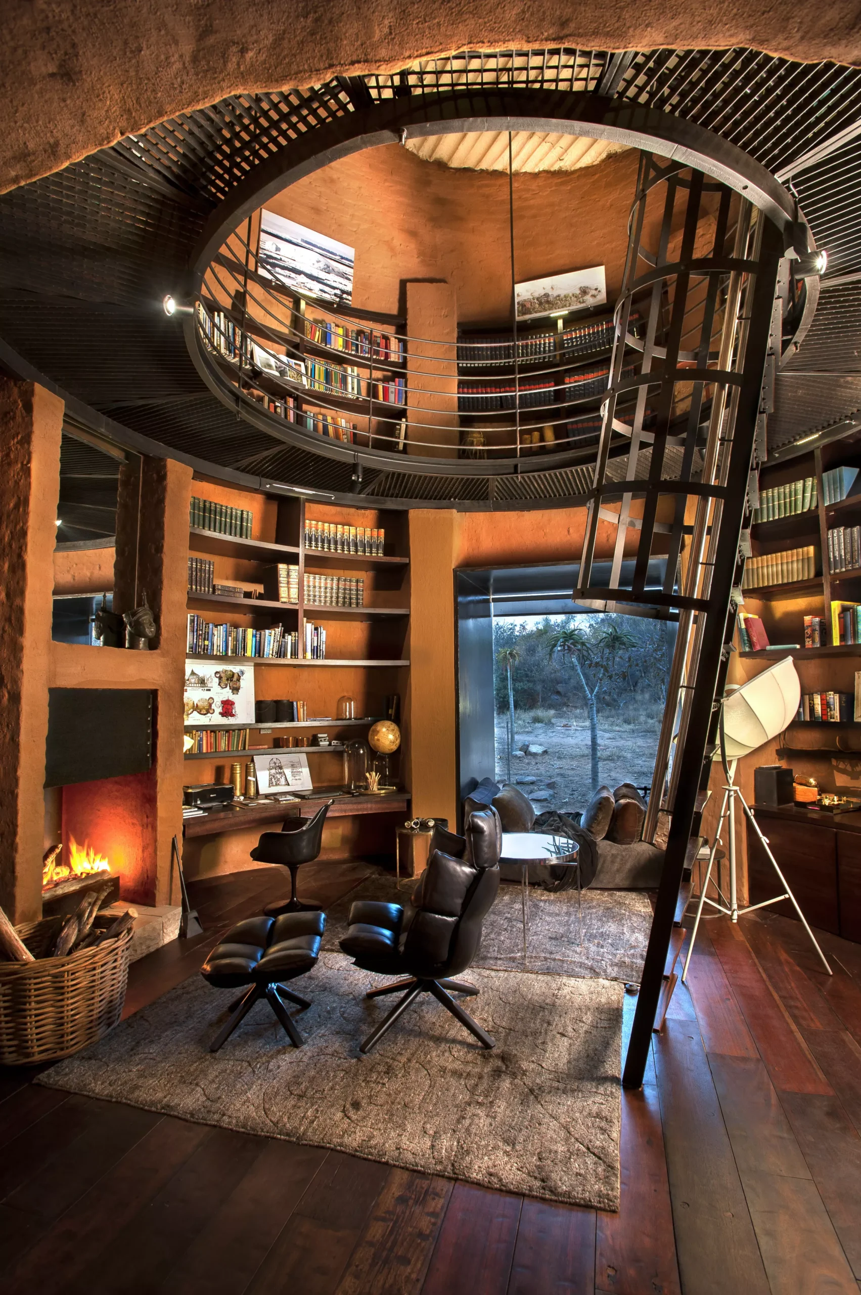 Observatory Library and Telescope Staircase